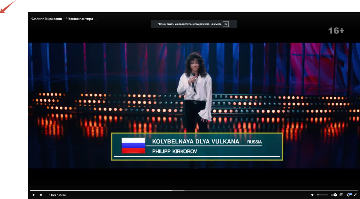 Кадр из клипа "Черная пантера". 