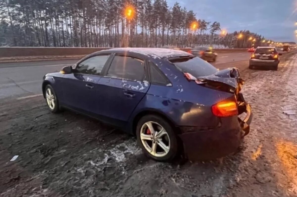    Под Тверью столкнулись Hyundai и Audi