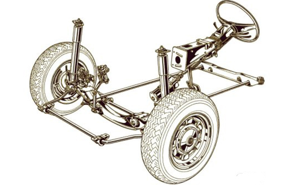 Передняя подвеска Fiat 130 Berlina — имела весьма необычную конструкцию