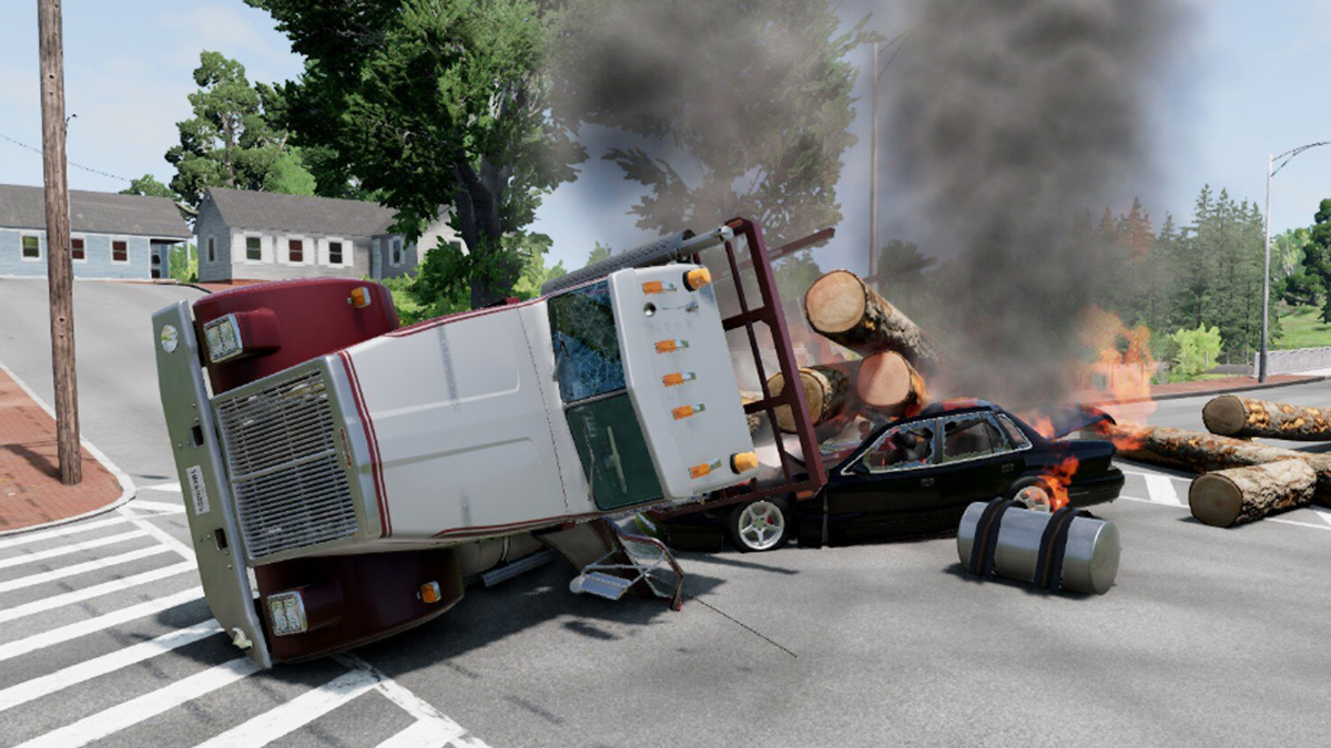 Скриншот игры: BeamNG.drive