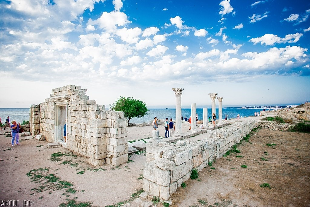 Античные руины Херсонеса в наши дни.