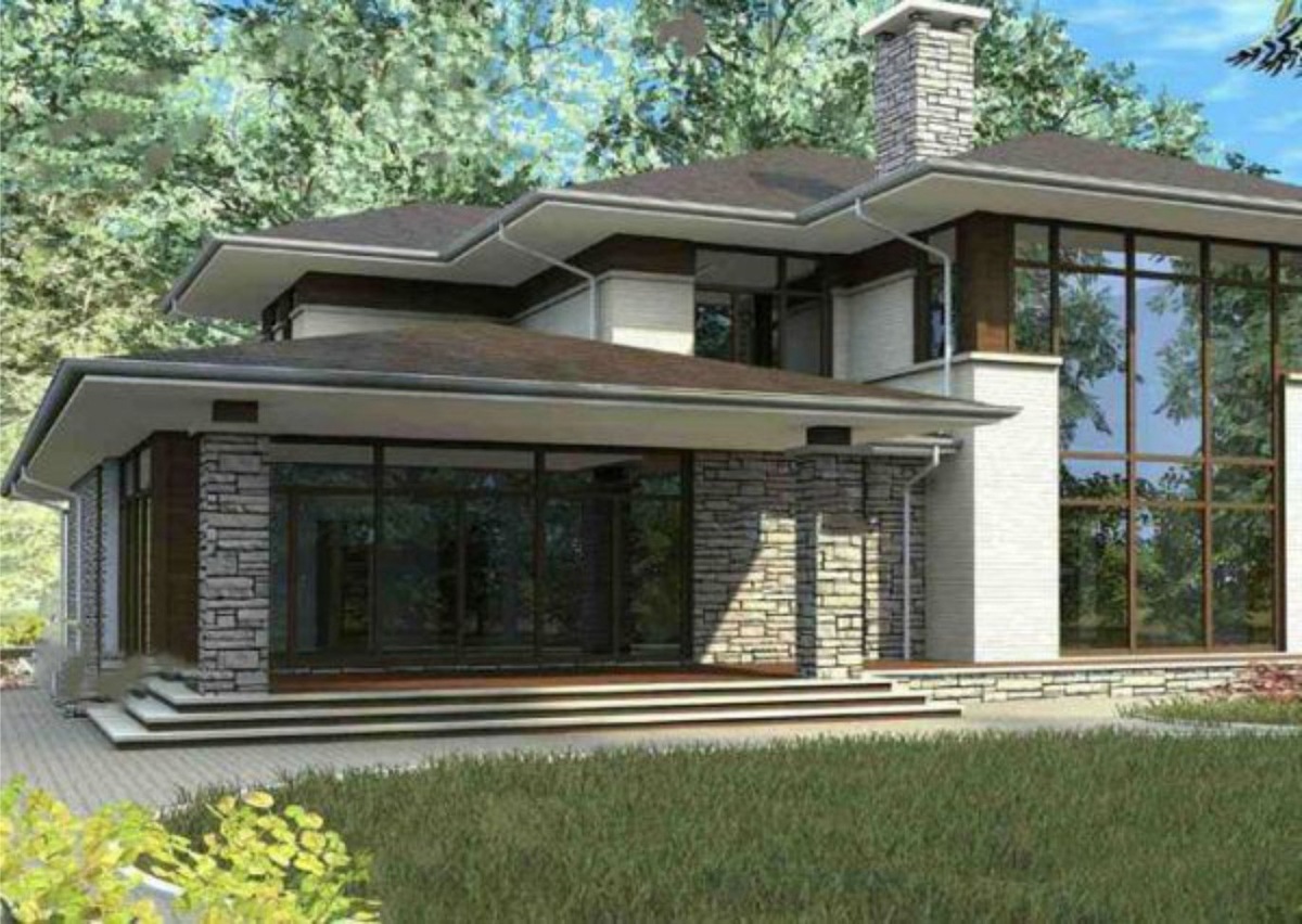 Горизонтальные линии в райтовском стиле согласно Васту дизайну