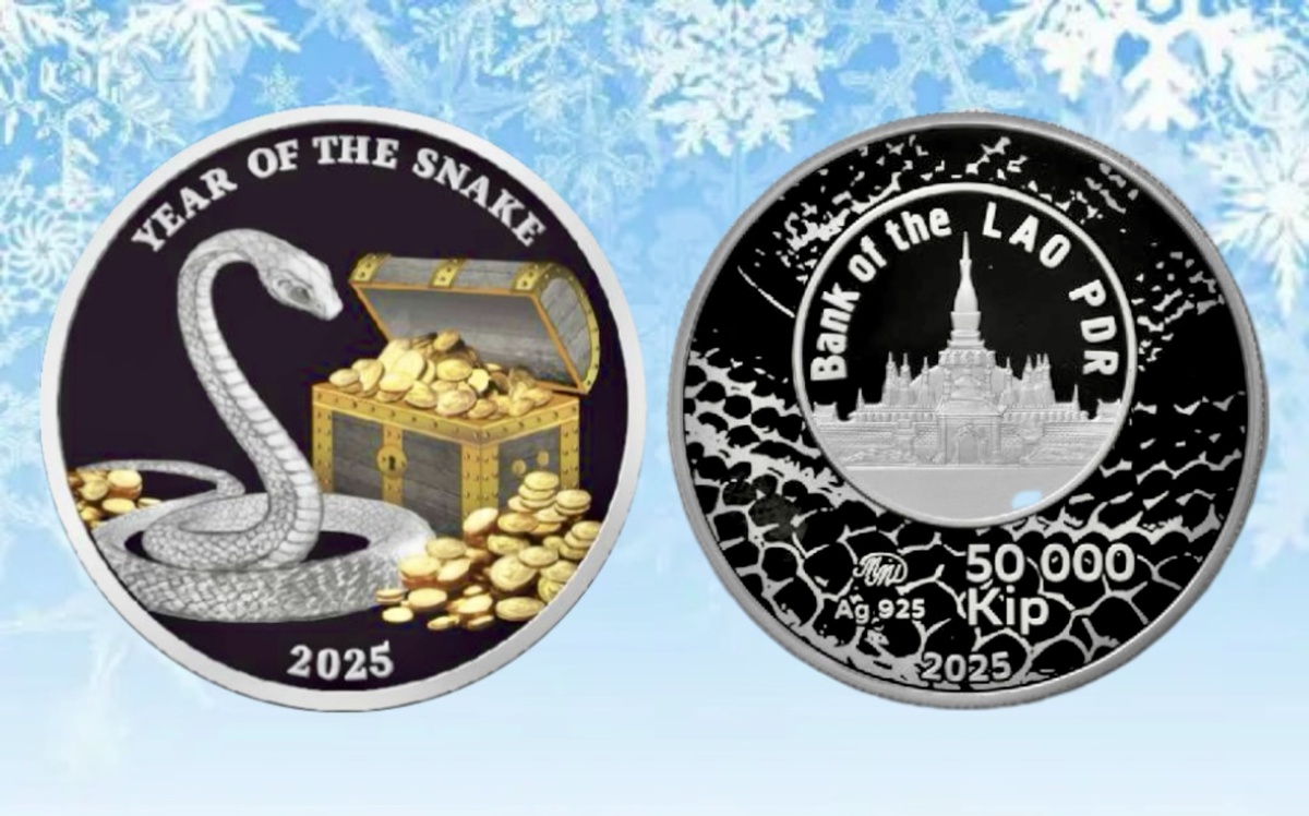 Коллекционная монета «Год Змеи» 2025 года. Источник: sberbank.com