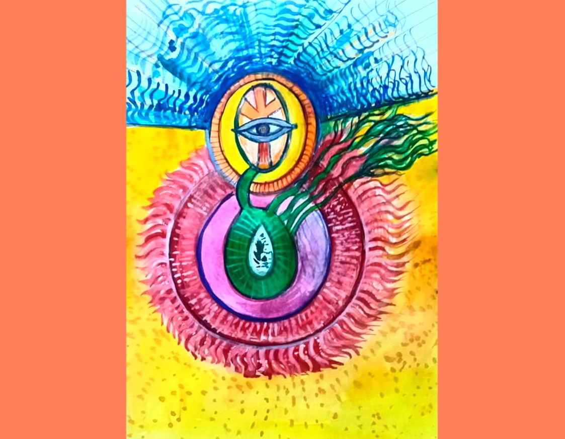 «Личная сила», бумага, акварель, 2024 год. Светлана Колодиева