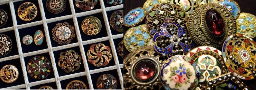 Пуговицы могут быть произведением ювелирного искусства.