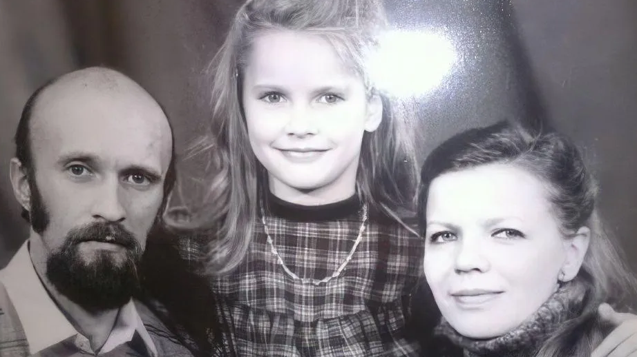 Елена Александровна Летучая с родителями. Фото взято из открытых источников.