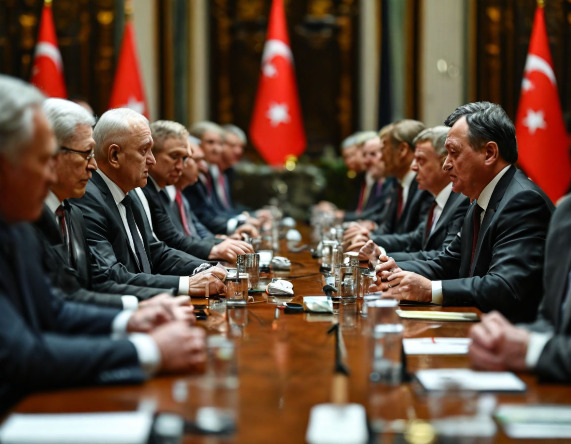 Совещание в Стамбуле. Создано с помощью нейросетей
