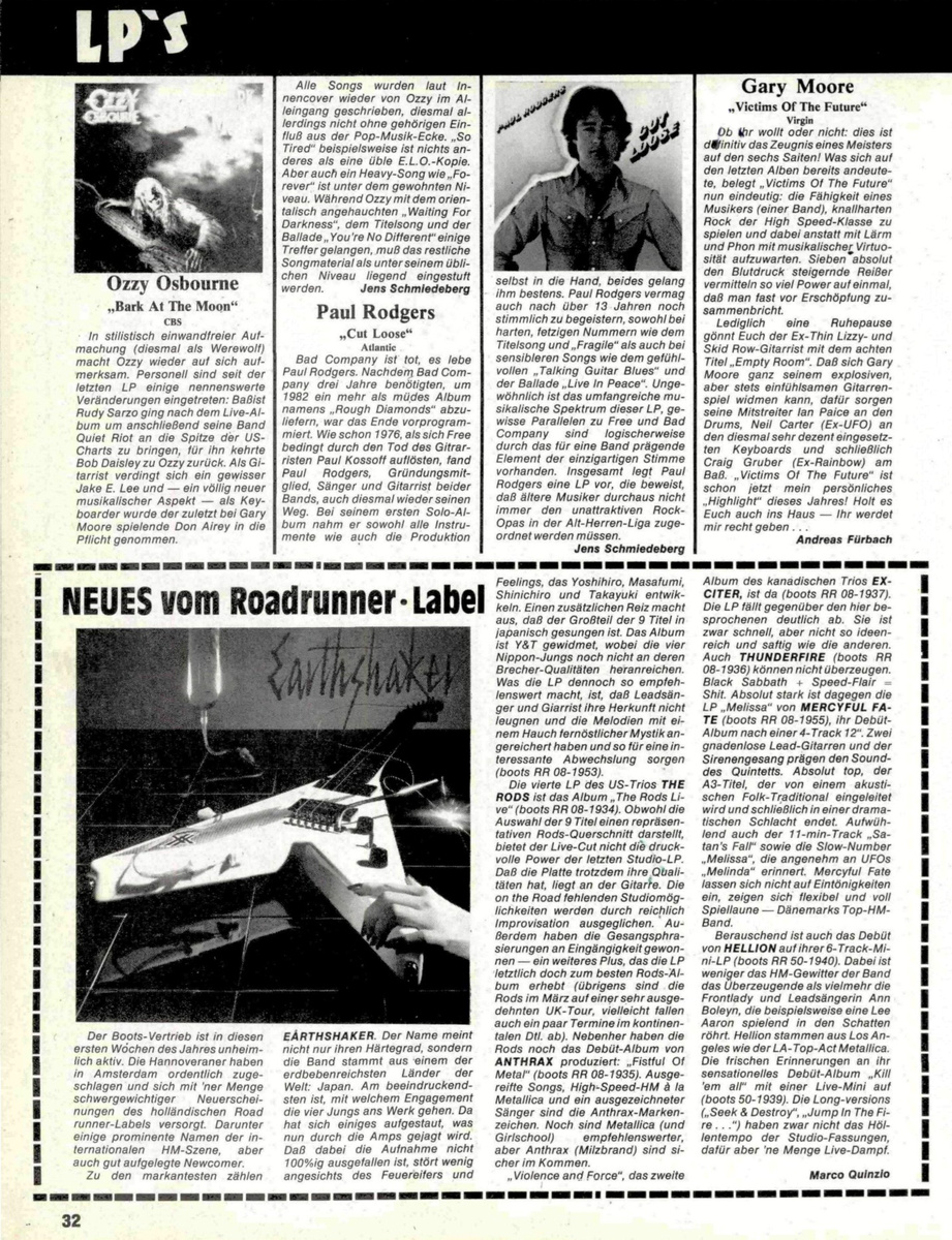 Страница журнала Metal Hammer