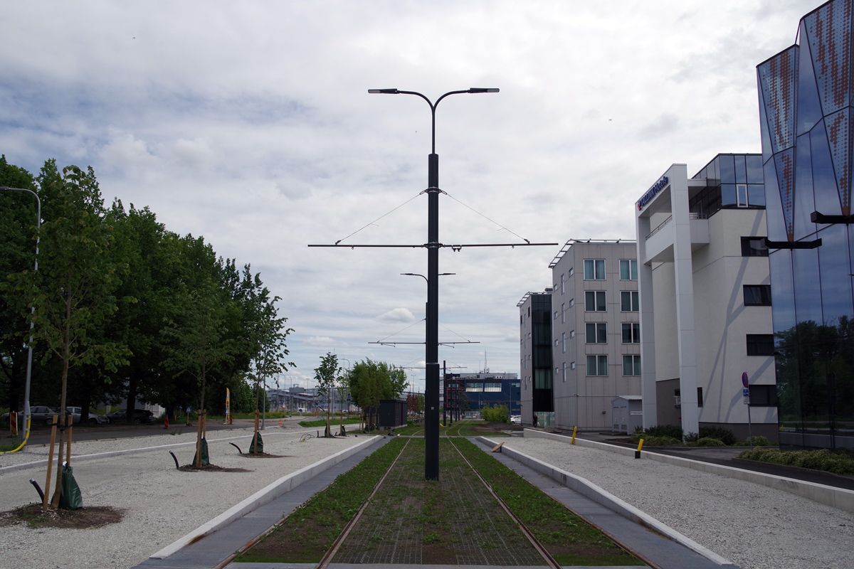 Участок новой трамвайной линии, фото https://transphoto.org/photo/1960958, автор tallart 