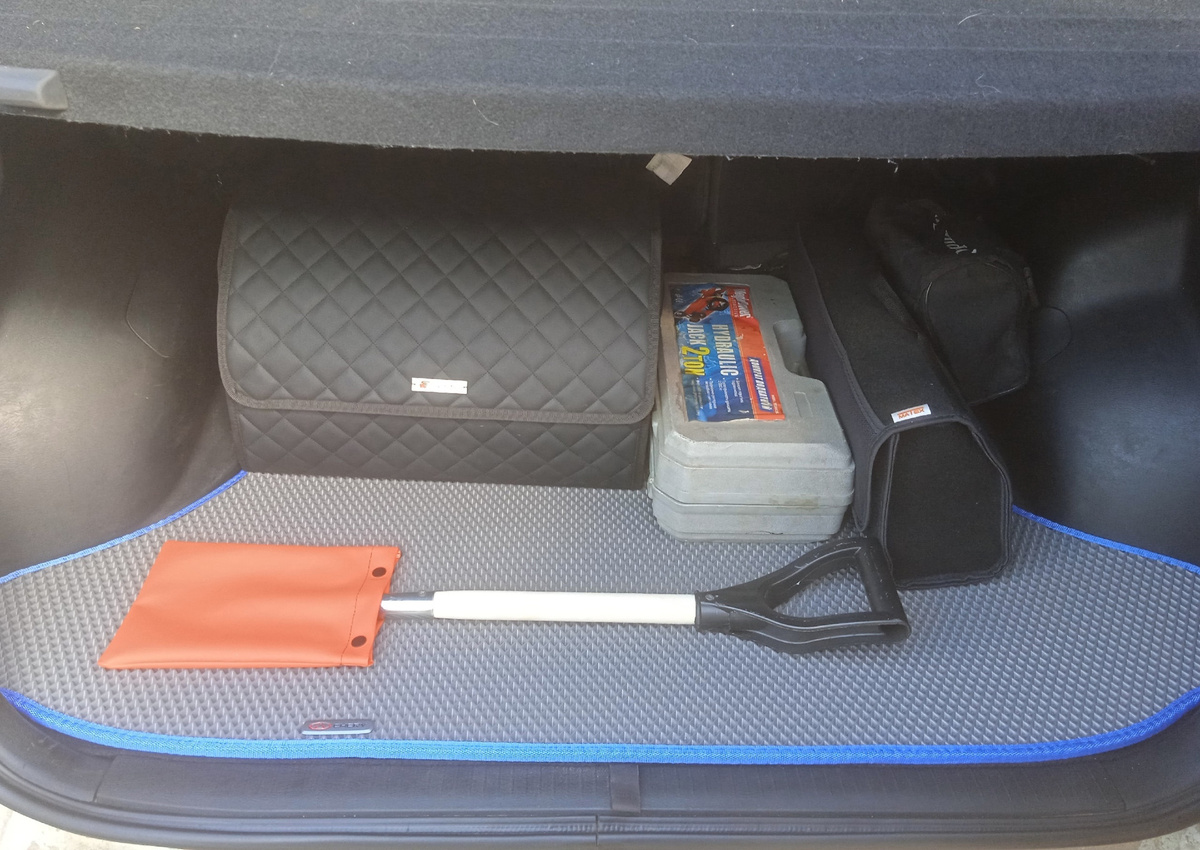 Наконец-то коврик в багажник по модели авто)