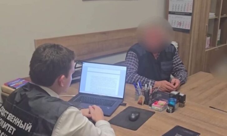    Допрос подозреваемого. Скриншот видео: t.me/kubansledcom