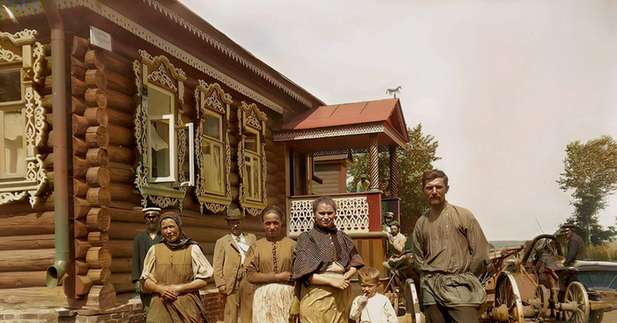 Крестьяни 20 века в России. Источник: pikabu.ru