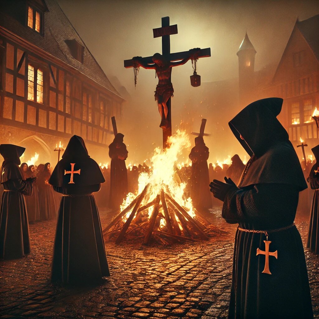 Инквизиторы жгут неугодного