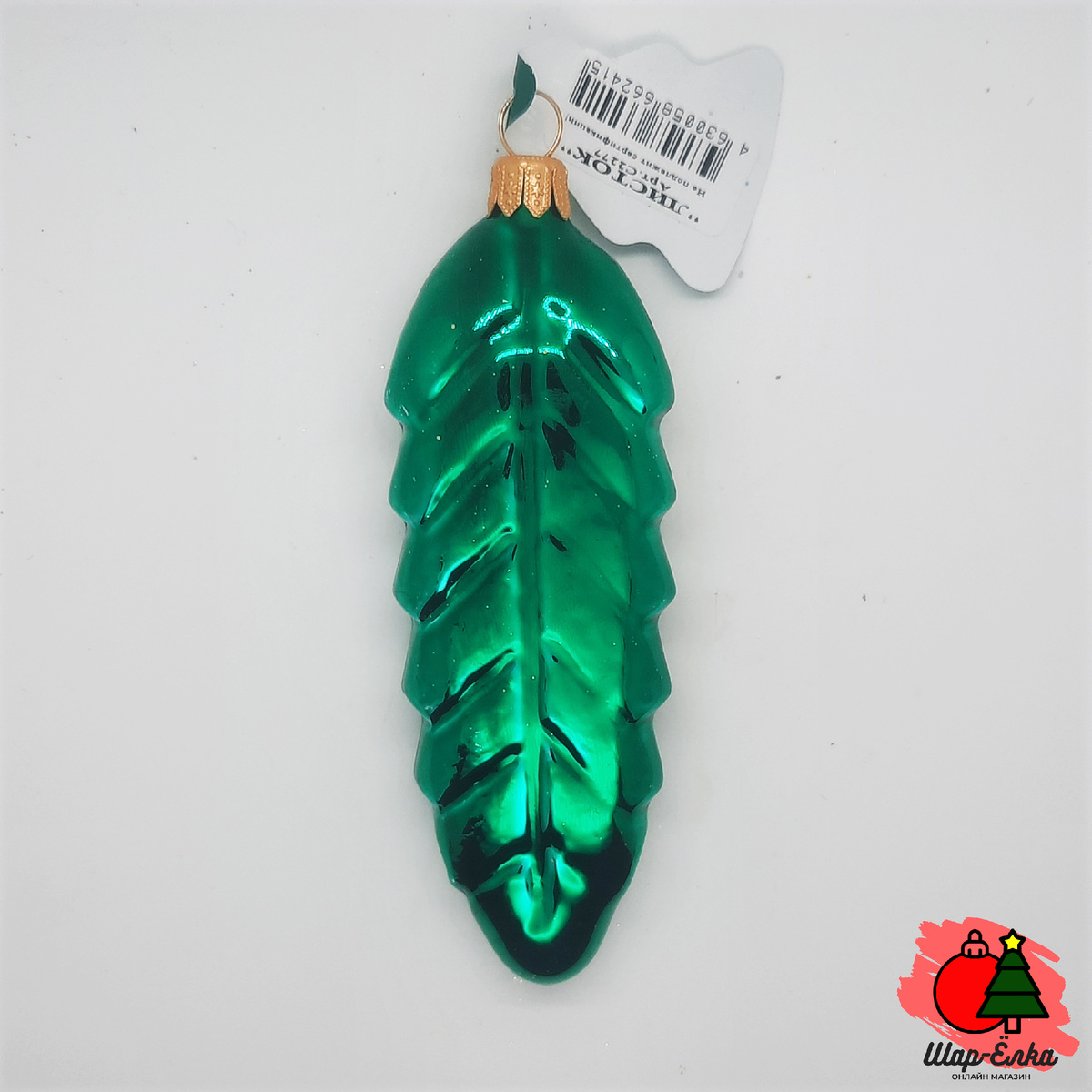 Ёлочная игрушка "Листок" (Ёлочка)