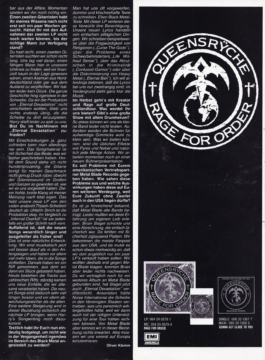 Страница журнала Metal Hammer