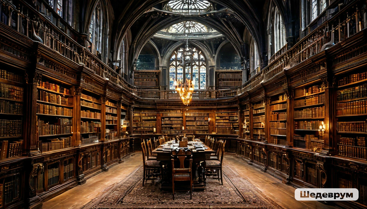 Не библиотека — мечта! Создано в Шедевруме лично Админом :)