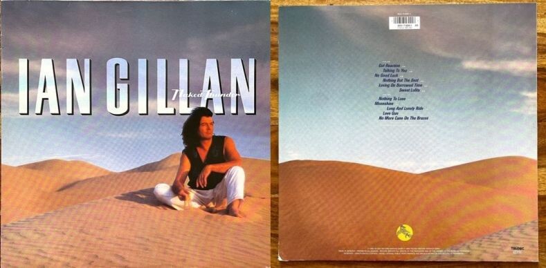 Ian Gillan, "Naked Thunder", 1990 г., виниловый выпуск, конверт с двух сторон