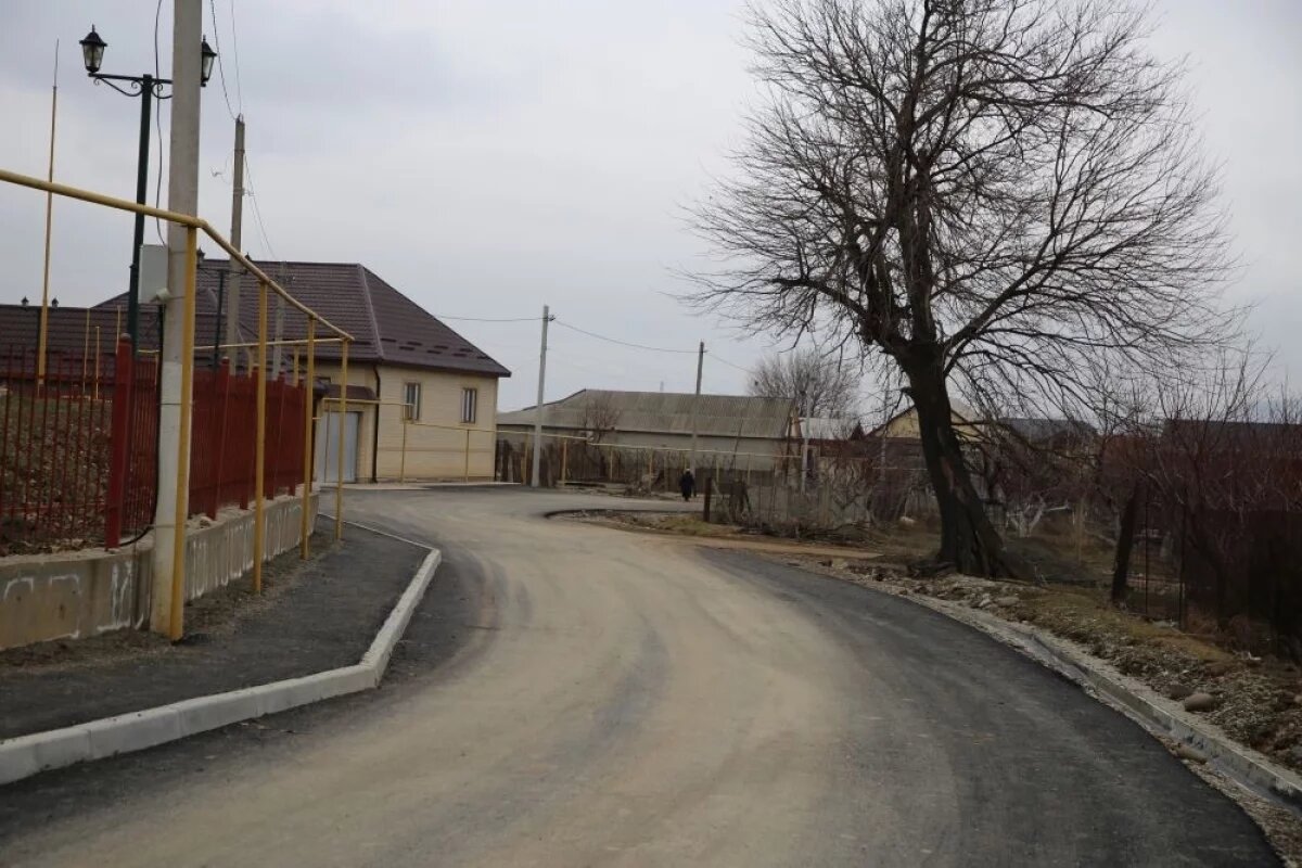    Сельскую улицу отремонтировали в Дагестане по проекту «Местные инициативы»