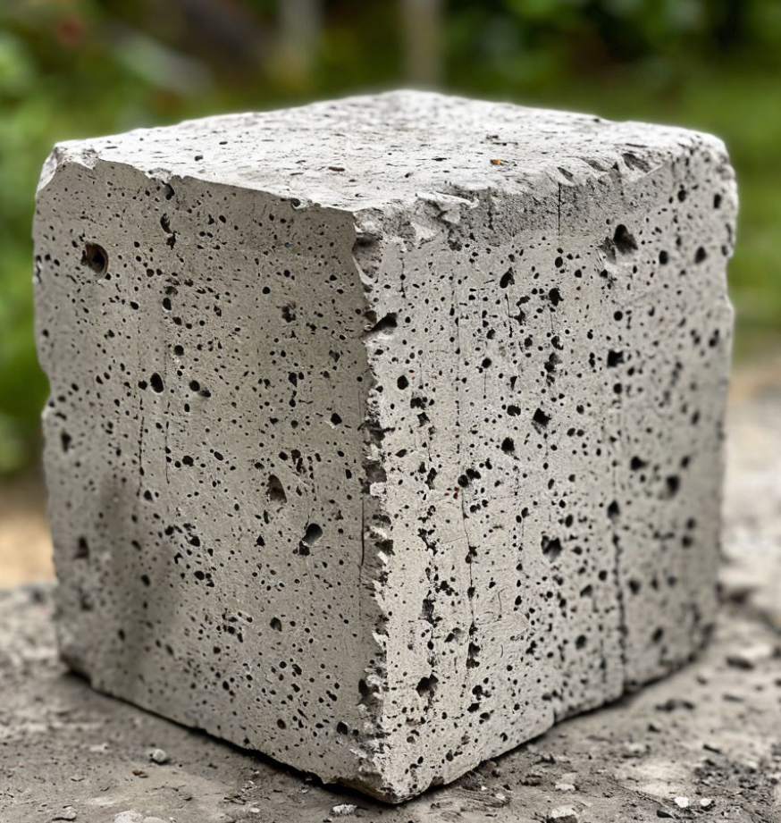 Блок из бетона.