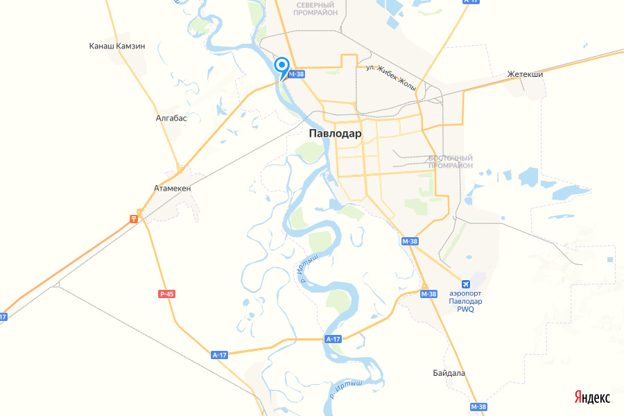© yandex.ru/map-constructor (Действующий мост на карте. Новый объект строят в 40 м от советского объекта)