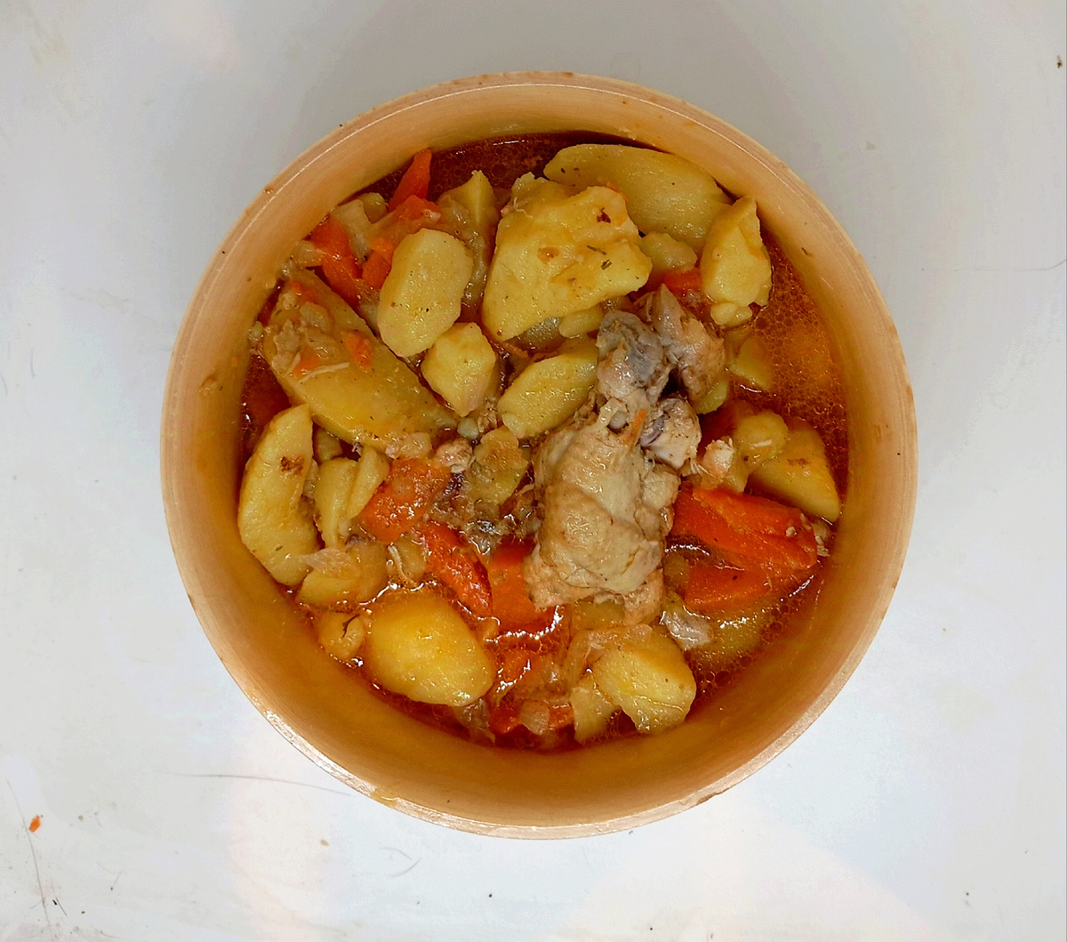 Жаркое из курицы и картофеля