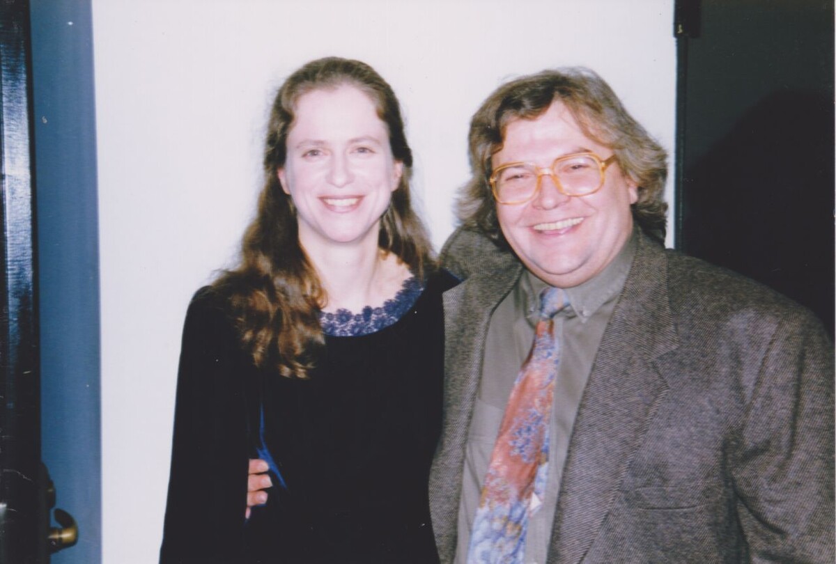 С Еленой Папандреу после концерта в Карнеги-Холл, Нью-Йорк, США. 