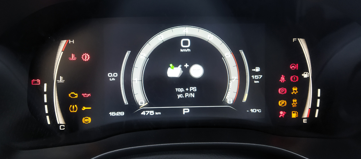 обозначение значков на панели приборов 