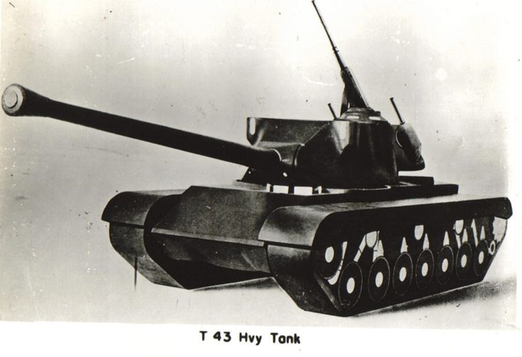 Самый первый макет Heavy Tank T43.
