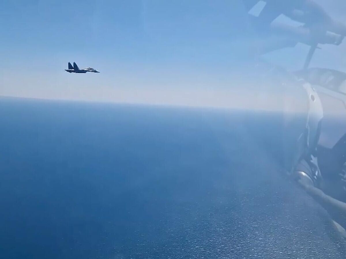    Многофункциональные истребители Су-30СМ морской авиации Черноморского флота уничтожили безэкипажные катера ВСУ в Черном море© Фото : Минобороны России