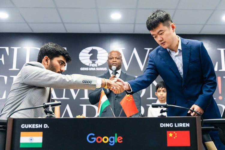    Гукеш — самый молодой чемпион в истории.   
Фото: IMAGO, Seshadri Sukumar, globallookpress.com