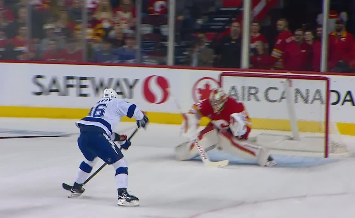 Никита Кучеров набрал шесть очков в игре с "Калгари". Фото: НХЛ