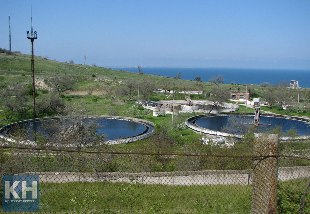 Очистные сооружения на мысе св. Ильи в Феодосии