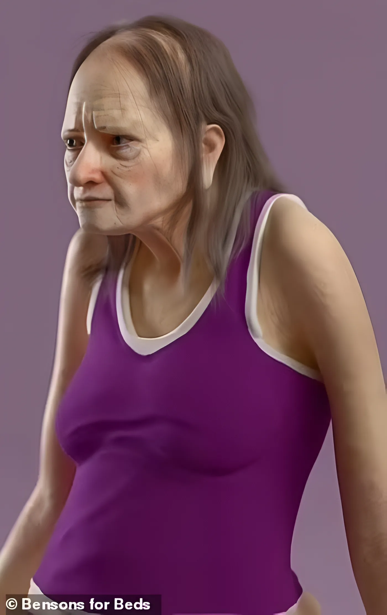 Ханна - 45-летняя британка из будущего. Иллюстрация с сайта https://www.dailymail.co.uk/