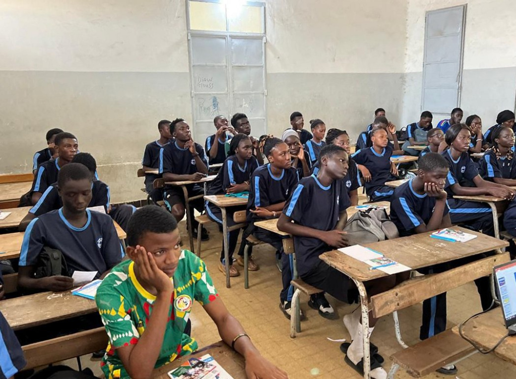 На занятиях по русскому языку в Дакарском университете