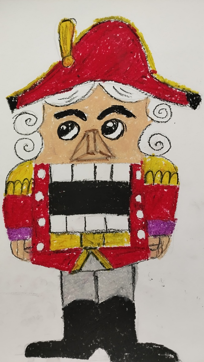 Фотография автора, рисунок сына.