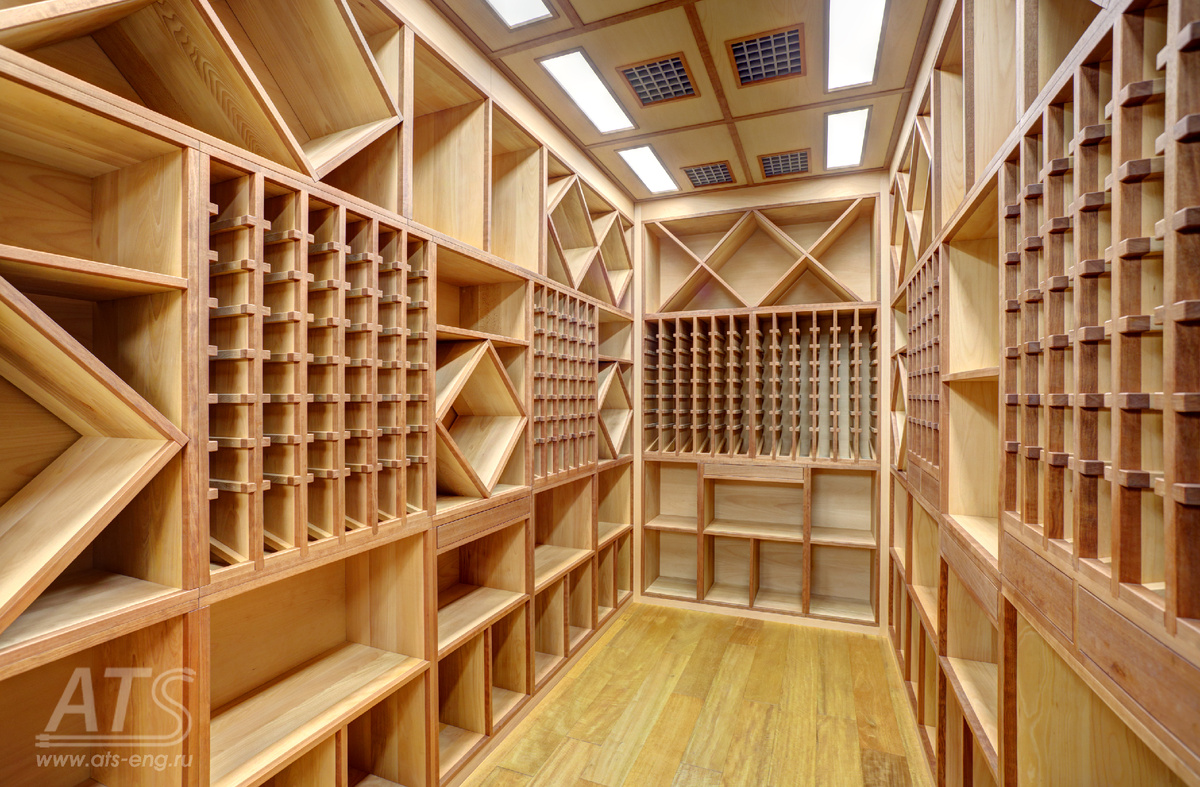 Винная комната, производство компании «АртТелеСеть».