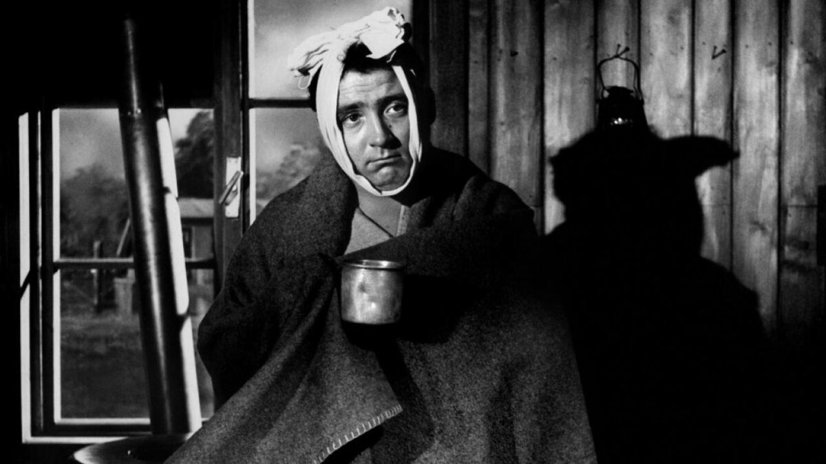 Кадр из фильма "Пришпиленный капрал" (1962)