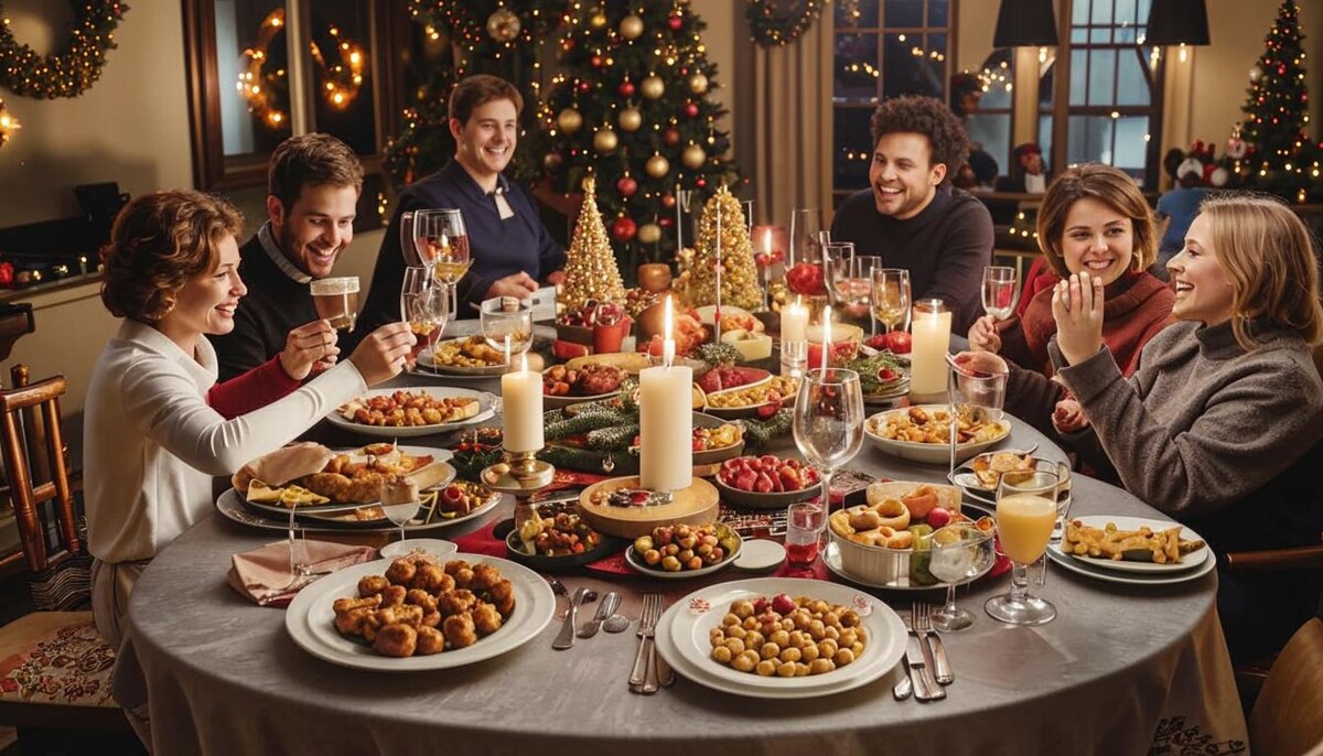 Лучше отложить слишком калорийные блюда на другие праздники.