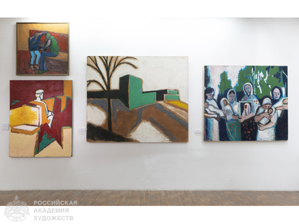 Фрагмент экспозиции  «Право на ошибку. Мастерская Павла Никонова» в МВК РАХ Галерее искусств Зураба Церетели (Москва, Пречистенка, 19). Фото: Виктор Берёзкин, пресс-служба РАХ. 2024.