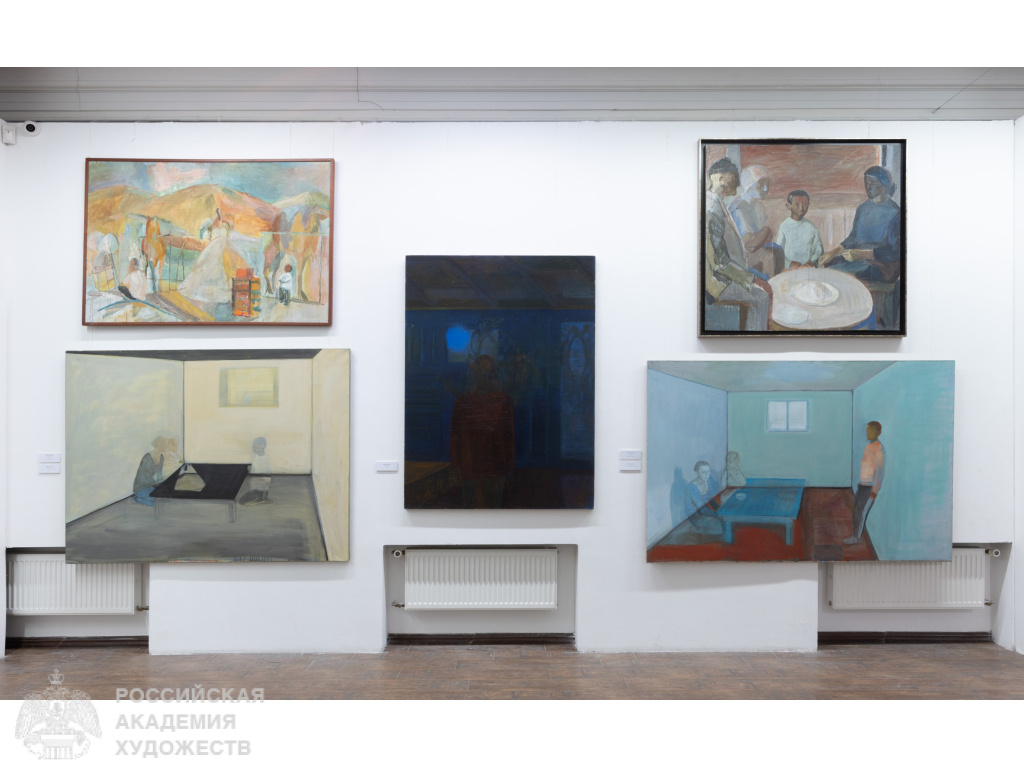 Фрагмент экспозиции  «Право на ошибку. Мастерская Павла Никонова» в МВК РАХ Галерее искусств Зураба Церетели (Москва, Пречистенка, 19). Фото: Виктор Берёзкин, пресс-служба РАХ. 2024.