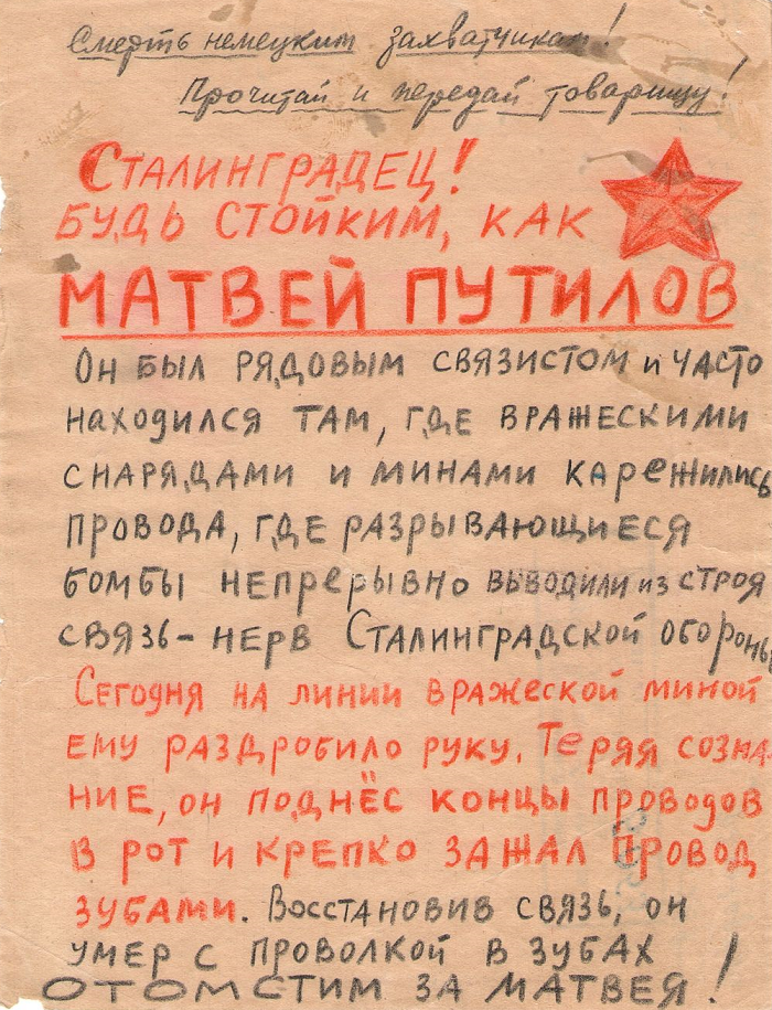 Листовка "Отомстим за Матвея"