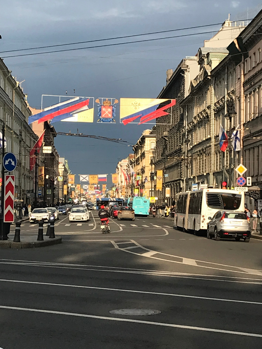 Транспаранты на Невском проспекте. Фото автора