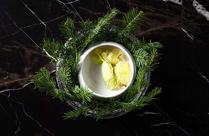    Еловый сорбет.пресс-служба ресторана «Поле»