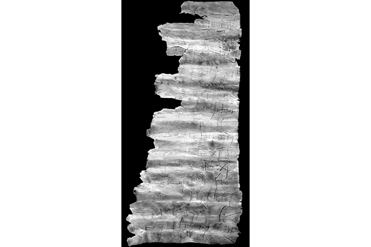 Leibniz-Institut für Archäologie in Mainz📷Восстановленный с помощью КТ латинский текст содержит восславление апостола Тита и Иисуса Христа