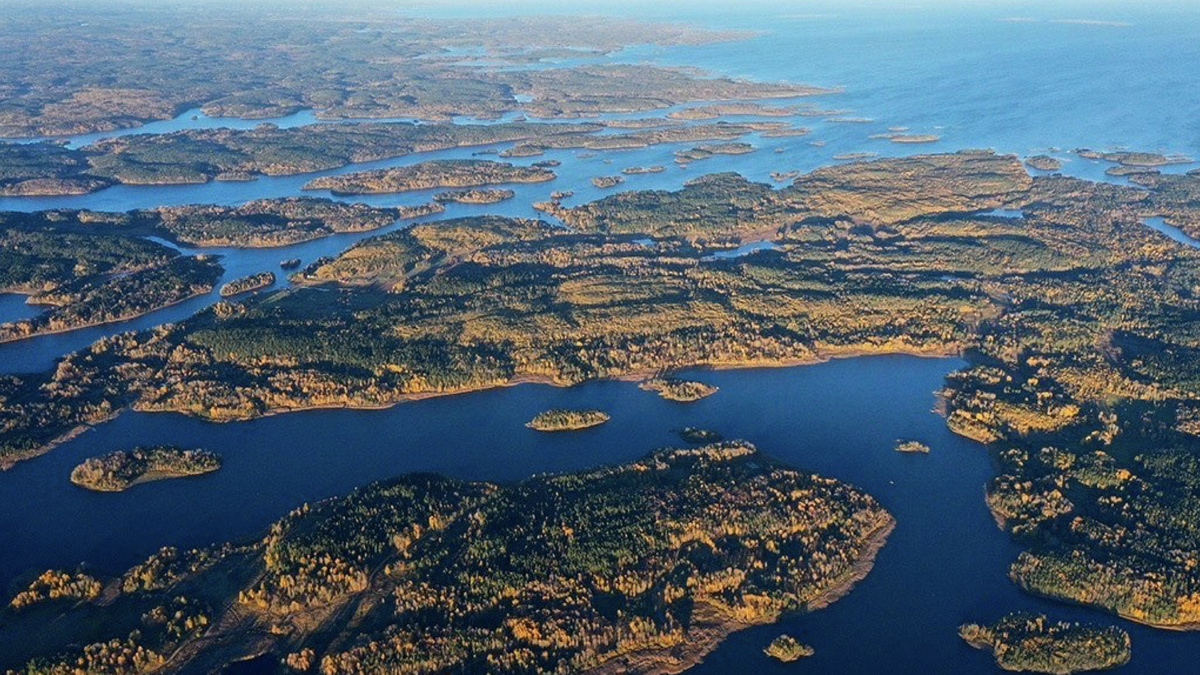 Ладожские шхеры с высоты птичьего полета