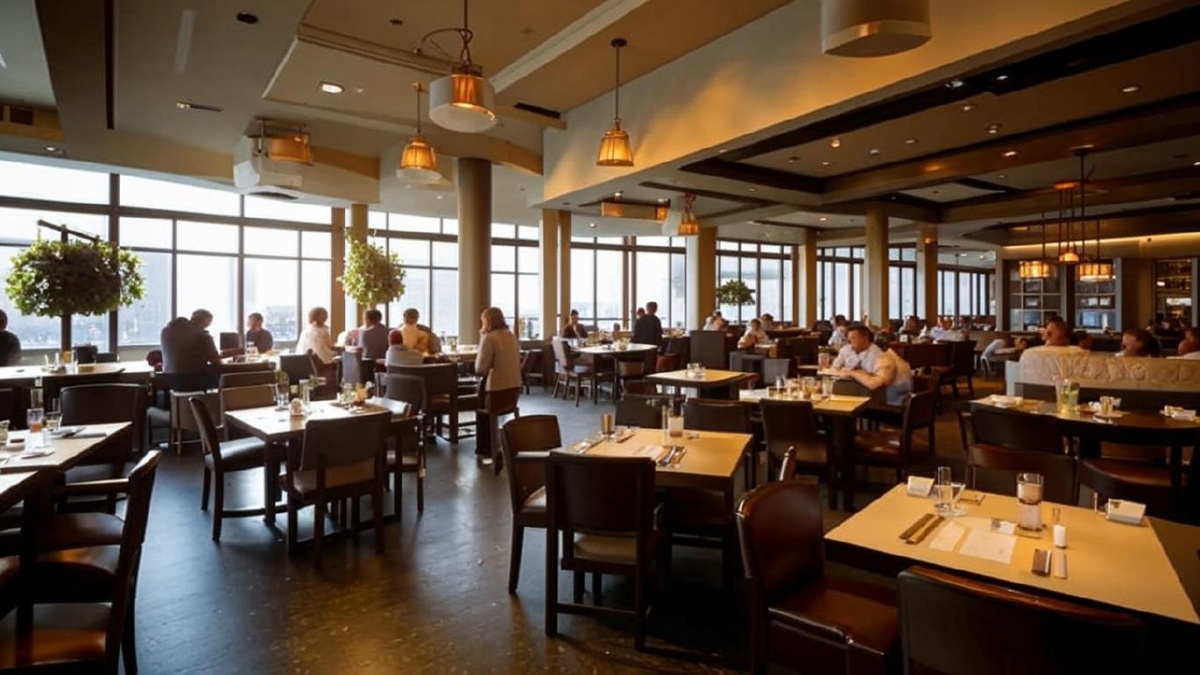 Пример организации пространства ресторана, в котором не учитываются принципы эргономики