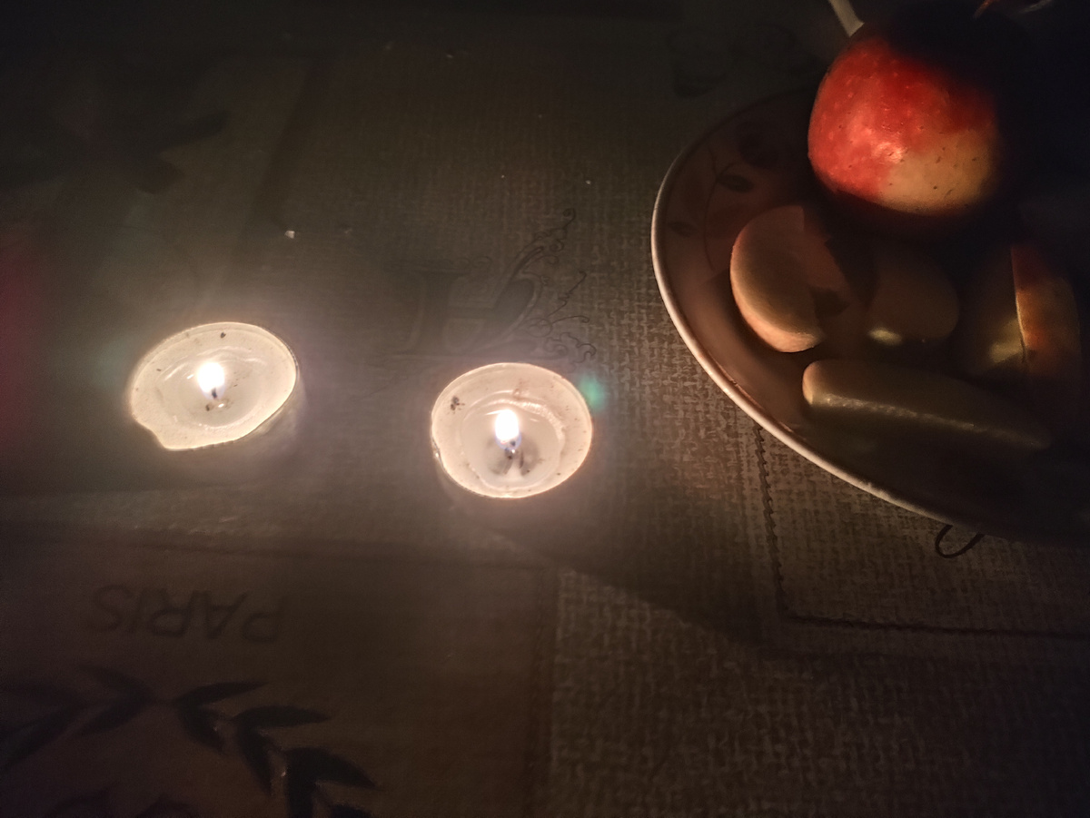 Рмантический вечер при свечах....