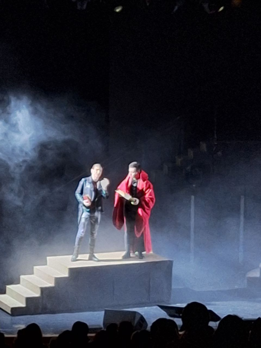 Игрок и мастер на летнем показе, мое фото.