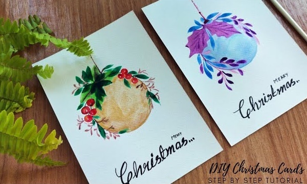    Акварельная новогодняя открытка от K-Arts   
Источник: Кадр из видео