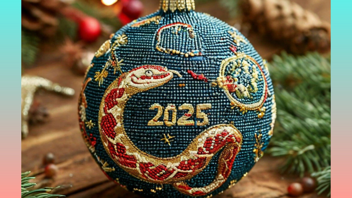 Дарю новогоднюю игрушку на вашу ёлочку. Картинка Автора с помощью ИИ